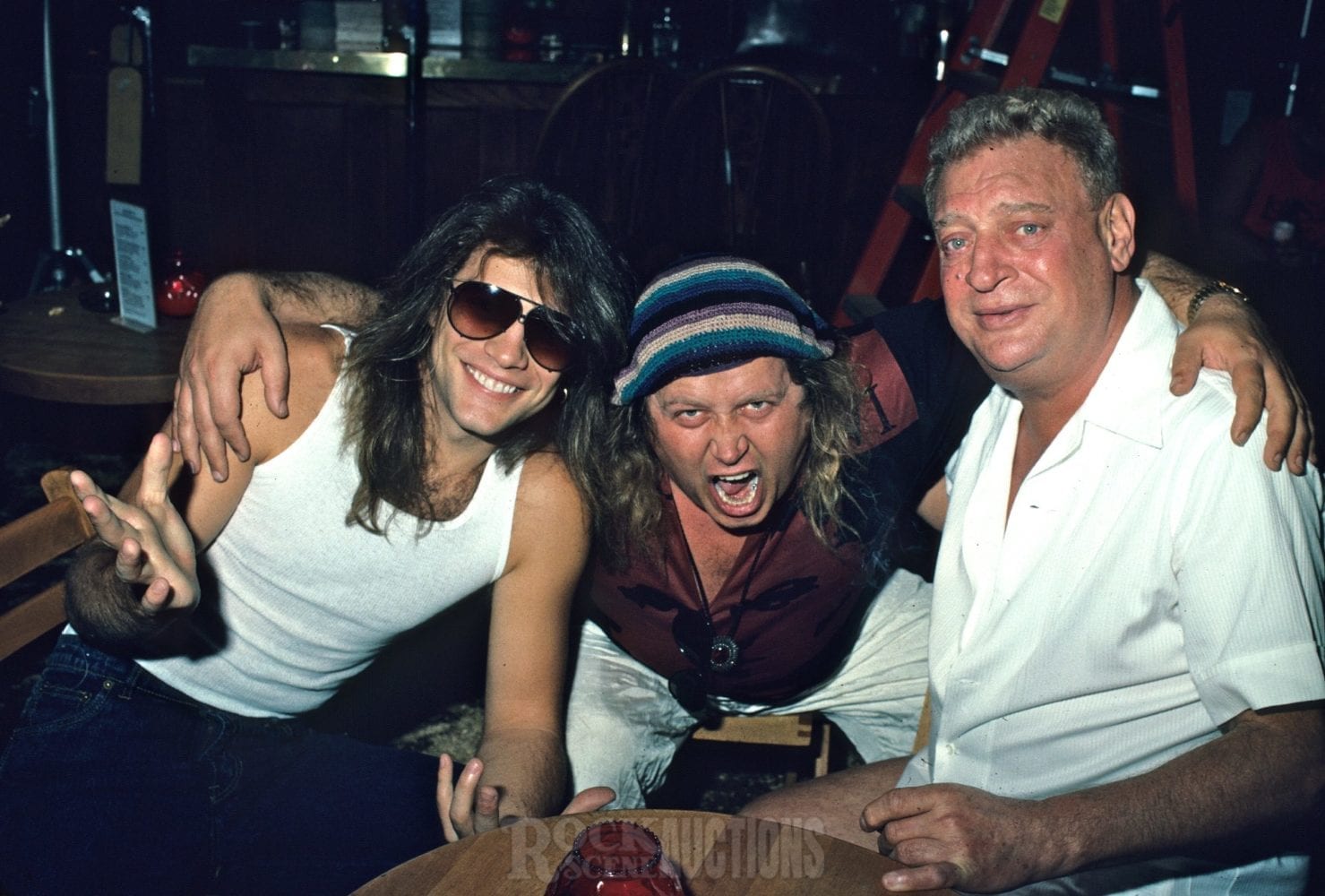 Jon Bon Jovi, Sam Kinison and Rodney Dangerfield 1988