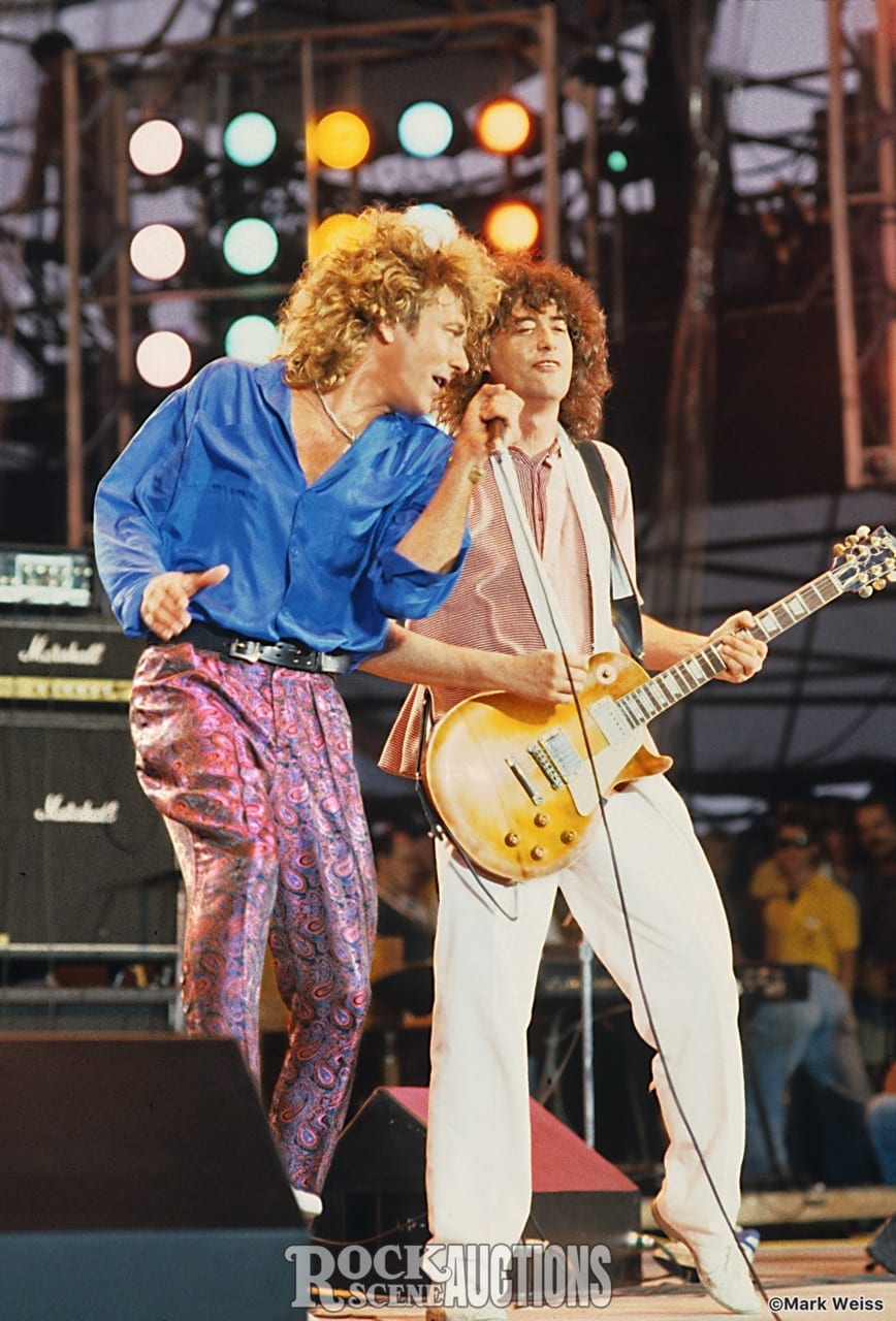 Robert Plant and Jimmy Page – 1985