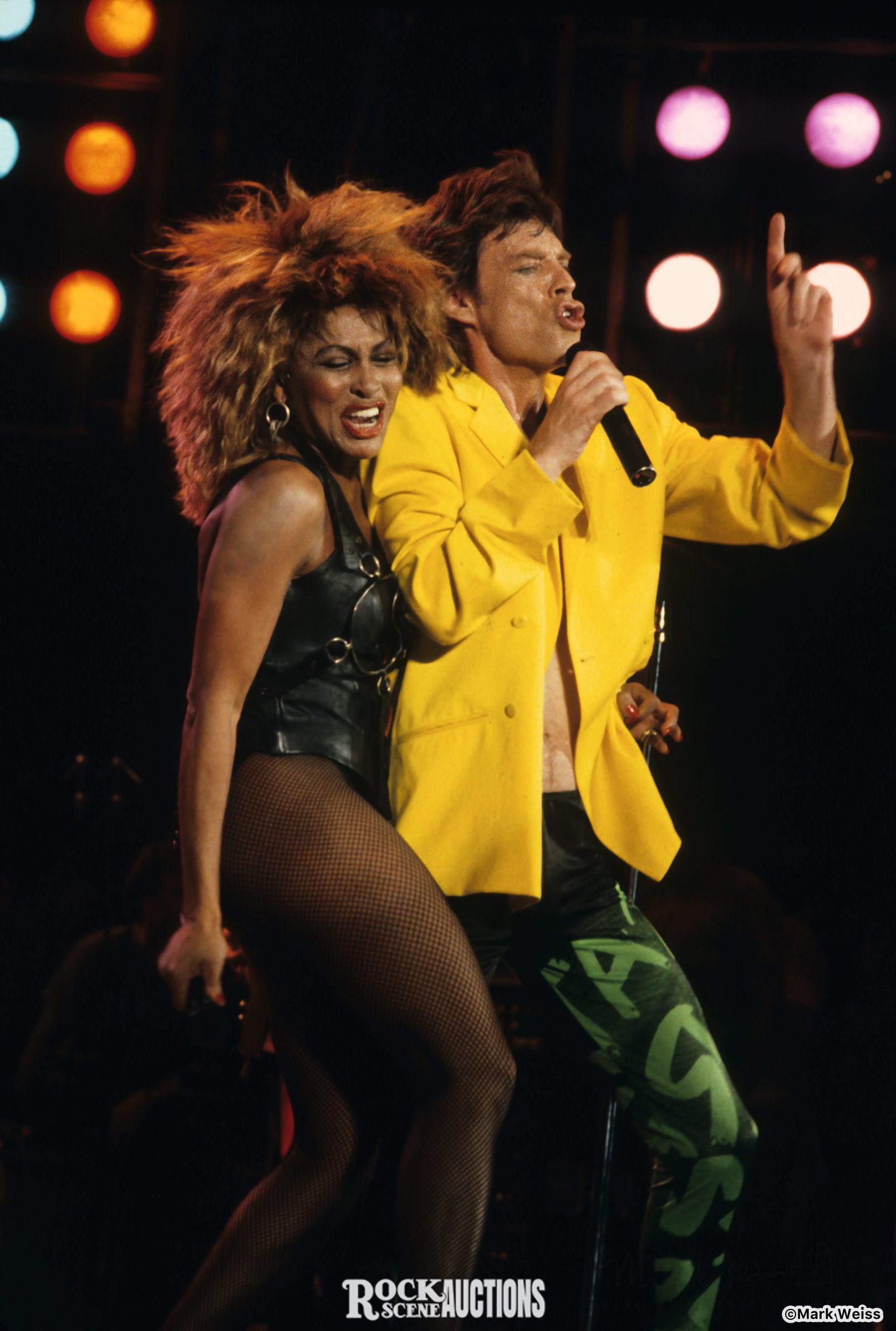 Tina Turner & Mick Jagger – 1985