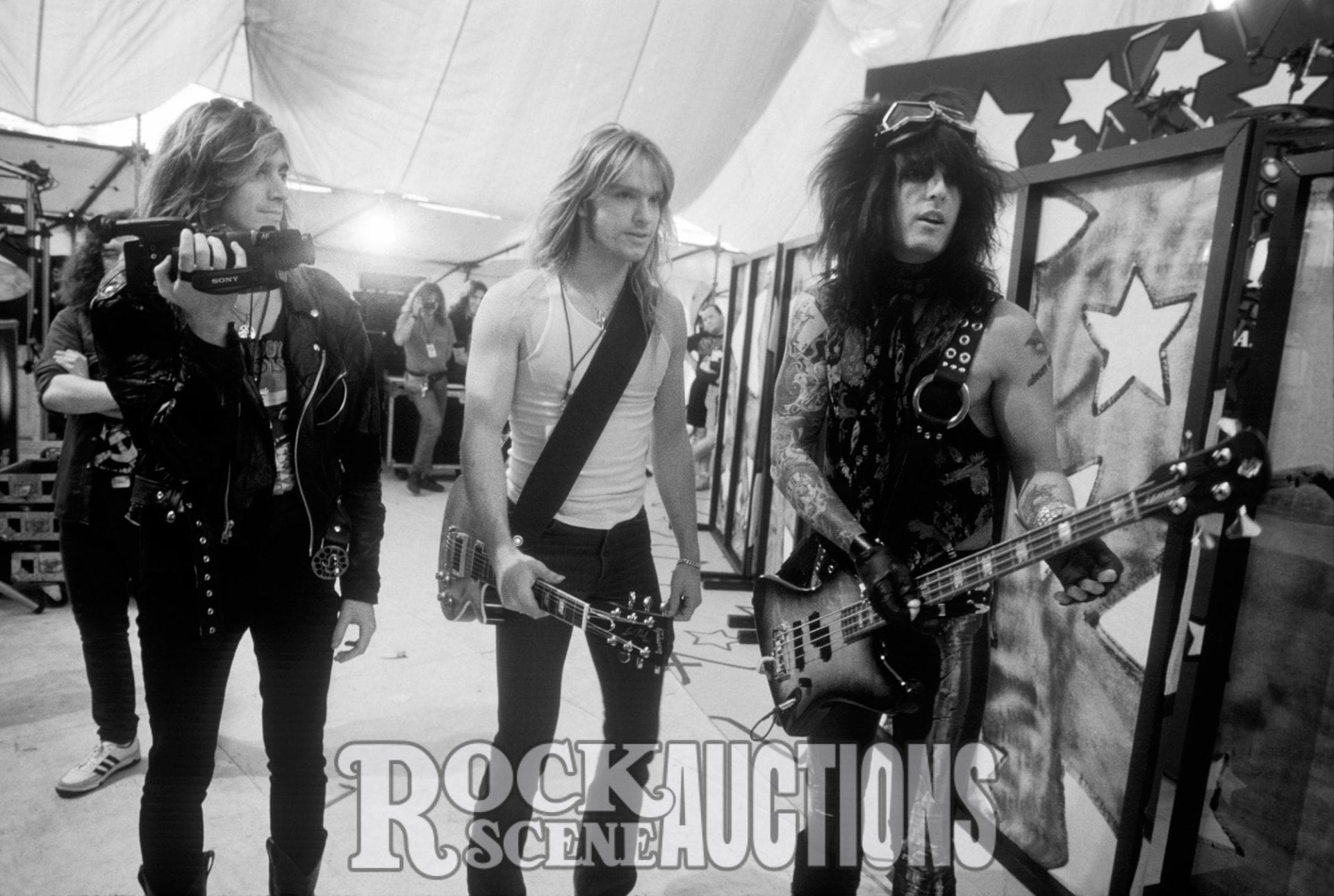 Dave Sabo, Zakk Wylde and Nikki Sixx -1989