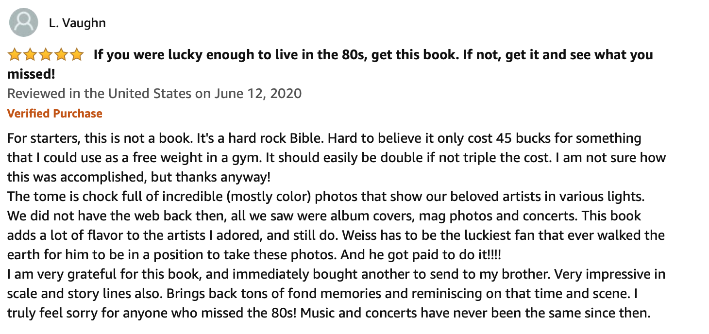 A review of the book, " rock n roll bible ".